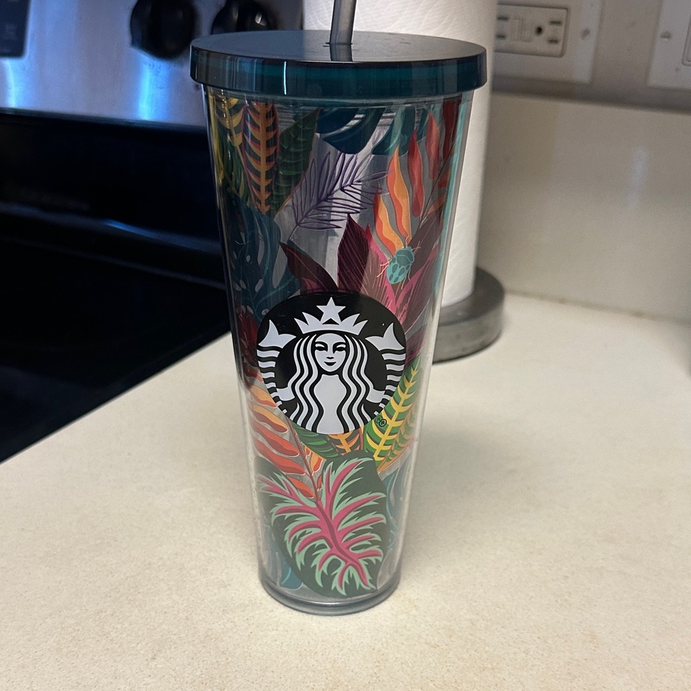 Starbucks Multicolor Leaf Tumbler
